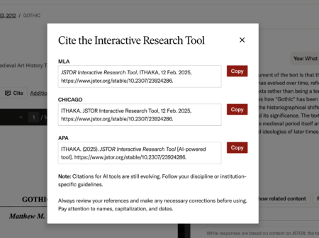 JSTOR&#8217;s interactive research tool just got an upgrade